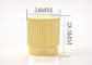 Luxury Zamac Creative Vertical Stripe Style Perfume Bottle Cover 15Mm Gold Metal