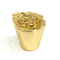 Custom Flower Type Light Gold Color Zamak Aluminum Perfume Bottle Caps