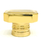 Classic Zinc Alloy Gold Plating Rectangle shape Metal Zamak Perfume Bottle Cap