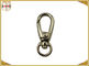 Durable Nickle Color O Ring Swivel Bolt Snap Hooks , 10mm Swivel Eye Snap Hook