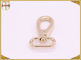 Metal Swivel D Rings And Snap Hooks Standard Precise Light Gold Color