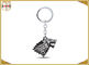 Colourful Zinc Alloy Material Metal Key Ring Holder Electroplate Hunging Dia 40mm