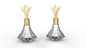 Elegant Zamac Perfume Lid For Bottle Cap OEM / ODM Service Available
