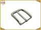 Customized Silver Plated Zinc Alloy Metal Pin Belt Buckle With Emboss Logo