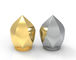 Zinc Alloy Luxury Perfume Bottle Cap Gold Plating Metal Lettering Customized Logo