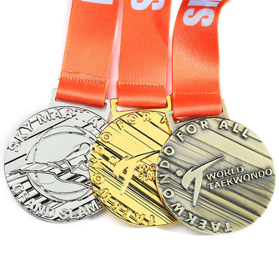 OEM Zinc Alloy 3D Gold Award Marathon Running Custom Metal Sport Medal