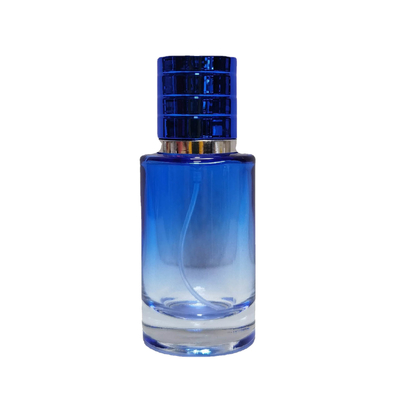 Hot spot 30ML50ML cylindrical perfume bottle straight round spray bottle high-end screw perfume glass bottle