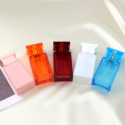 Manufacturers Wholesale Perfume Bottles, Square Transparent High White Glass Bottles, Cosmetics Packaging