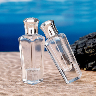 50ml 15 Bayonet Perfume Bottle, Thick Bottom, Diamond Shaped, Small Square Bottom, Carved Outer Cover, Cosmetics Sub Bot