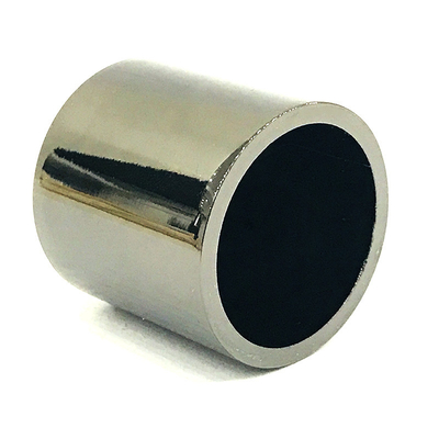 Classic Zinc Alloy Black Cylinder Shape Metal Zamac Perfume Bottle Cap