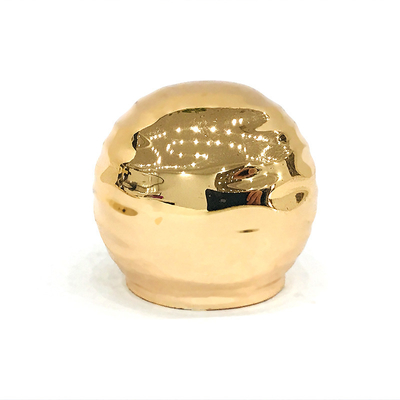 Classic Zinc Alloy Gold Ball Shape Metal Zamac Perfume Bottle Cap