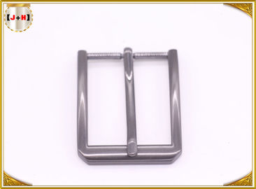Smooth Surface Single Pin Gunmetal Metal Belt Buckle For Men'  Leather