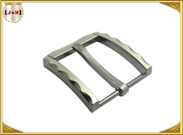 Metal Zinc Alloy Pin Belt Buckle With Clips Nickel Color With 40 MM