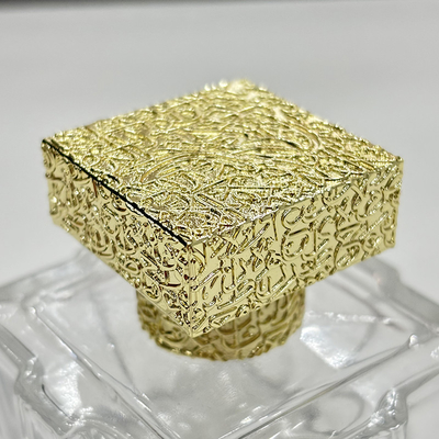 Square Zamak Perfume Caps With Customized Features Die Casting Process