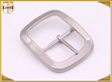 Custom Silver Plated Pin Belt Buckle / Mens Fashion Belt Buckles