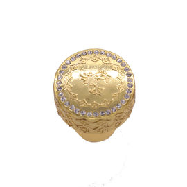 Diamond Zinc Alloy Perfume Bottle Caps Customized Size With Decoration Logo