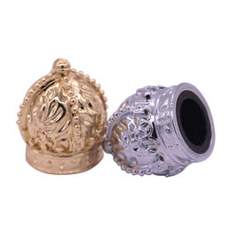 Gold Crown Zinc Alloy Perfume Bottle Caps Magnetic For Decorative Perfume Bottles