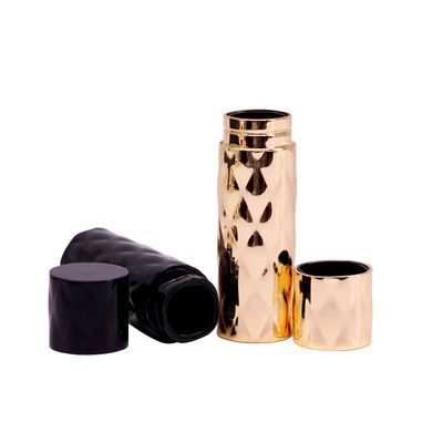 Cylindrical Golden Customized Perfume Bottle Tops For 10ml Bottle