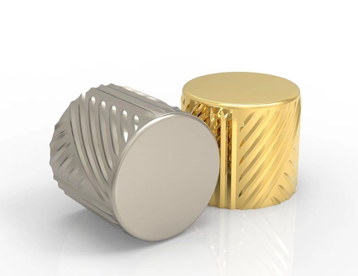 Buy Polished Or Deburring Cylindrical Perfume Bottle Cap Custom Logo OEM online manufacture