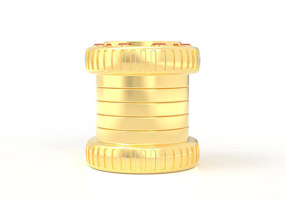 Buy Creative Cylinder Style Perfume Bottle Cover Luxury Zamac 15Mm Gold Metal Zinc Alloy online manufacture