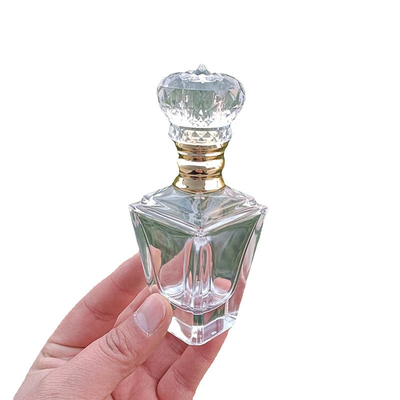 Buy Customs Luxury Fancy Design Perfume Glass Bottle 55ml With Pump Cap Sprayer ​ online manufacture