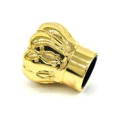 Buy Custom Luxury Gold Color Zamak Aluminum Perfume Bottle Caps online manufacture