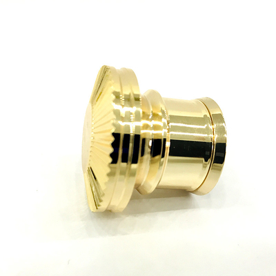 Buy Custom Classic Gold color Zamak Aluminum Perfume Bottle Caps online manufacture