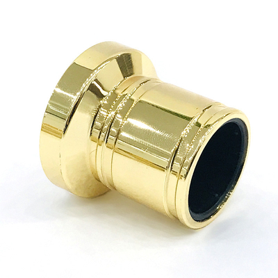 Buy Classic Zinc Alloy Gold Plating Cylinder Shape Metal Zamac Perfume Bottle Cap online manufacture