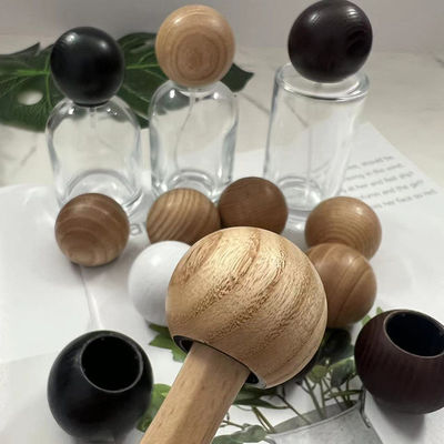 buy Natural Solid Wood Ball type Perfume Bottle Cap online manufacture
