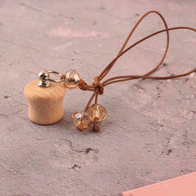 Buy Spot Solid Wood High-Grade High Waist Perfume Cover Car Pendant Perfume Bottle Wood Cover Essential Oil Bottle online manufacture