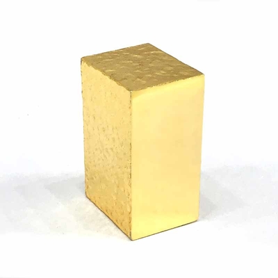 Buy Rectangle shape gold color Zamak Perfume Bottle Cap online manufacture