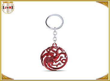 Buy Retractable Detachable Metal Key Chain Ring With Metal Pendant Laser Engraved Logo online manufacture