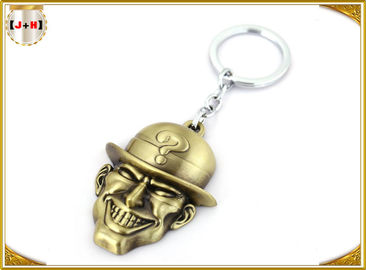 Buy Brass Plated Metal Key Ring , Customised Key Chains With Free Laser Engraved Logo online manufacture