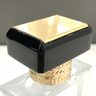 Buy Customized Zamak Perfume Container 41*29*30mm With Gold/Silver Caps online manufacture
