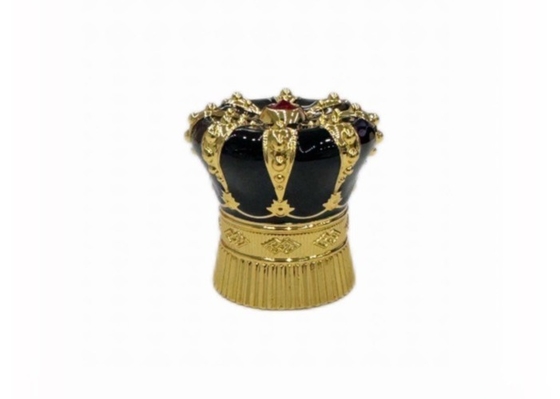 Buy Glossy Surface Black Diamond Zamak Perfume Lids Metal Perfume Bottle Caps online manufacture