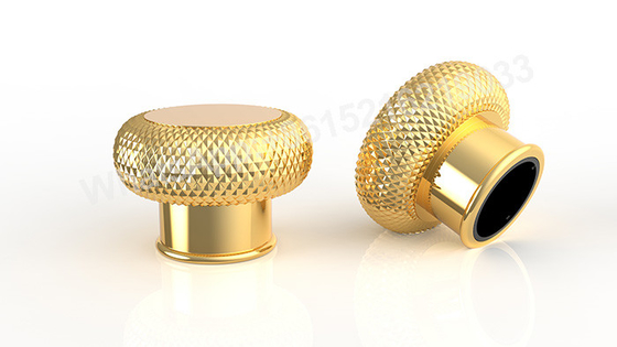 Buy Custom Gold / Silver Zamak Perfume Caps Crafted With Precision Die Casting Technology online manufacture