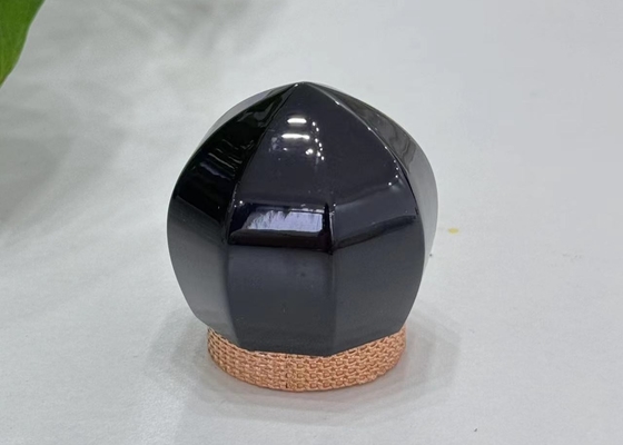 Buy Sleek High-Gloss Black Perfume Bottle Caps Lids  Zinc Alloy Perfume Caps online manufacture