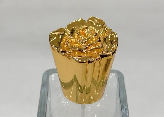 Buy Flower-Shaped Zinc Alloy Perfume Bottle Caps For Eco-friendly Packaging online manufacture