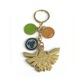Buy Kids Gold Customised Key Chains Zinc Alloy Oem Design Colorful With Logo online manufacture