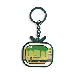 Buy Cartoon Laser Logo Metal Key Ring TV Shape Zinc Alloy For Children Gifts online manufacture
