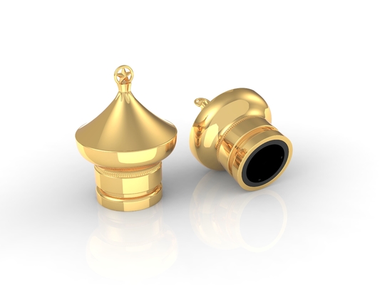 Buy Zinc Alloy Metal Perfume Cap in Customized Sizes and Colors for Eco-friendly Packaging online manufacture