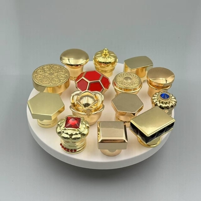 Buy Custom Logo Perfume Bottle Caps For FEA15 Glass Bottle Universal Compatibility Gold Plating online manufacture