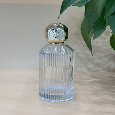 Buy China Popular Factory Perfume Cover Unique Zamak Perfume Caps Glass Bottle Set 30ml 50ml Frosted Transparent Lids online manufacture