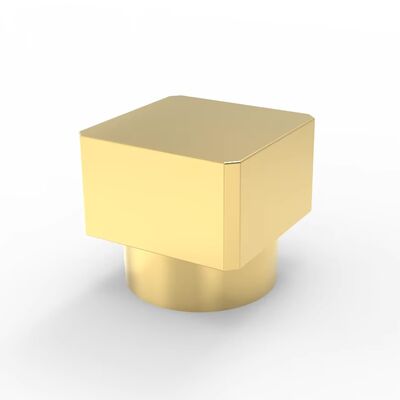 Buy Customized Logo Premium Glossy Gold Square-Shaped Cap Perfume Cap  for Fea 15 Glass Perfume Bottle Neck online manufacture