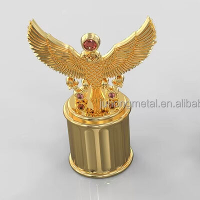Buy Gold Metal Animal Shape Zamac Perfume Cap Lids Bottle Caps & Closures with Plastic PP Inside online manufacture