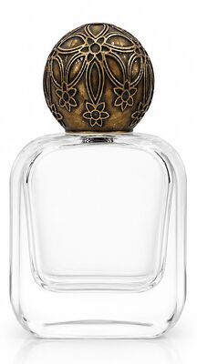 Buy Vintage Floral Design Customizable Logo Lightweight Zinc Alloy Perfume Cap for Luxury Fragrance Bottles online manufacture