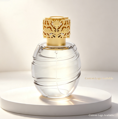 Buy Luxury Hollow Floral Zamac Perfume Cap Gold Plated Bottle Lid online manufacture