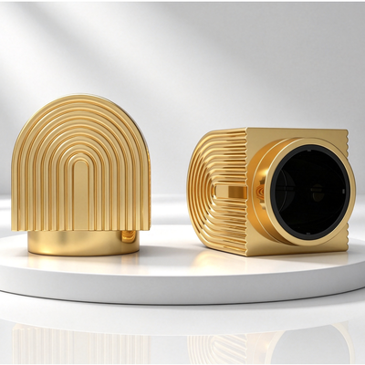 Buy Luxury Arch Shape Zinc Alloy Zamac Perfume Cap | Custom Decorative Metal Fragrance Bottle Cap online manufacture