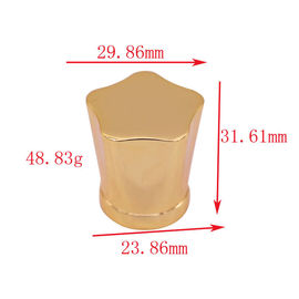 Buy SGS Flower Zinc Alloy Perfume Cap Zamac Perfume Cover Metal Perfume Glass Bottle Neck online manufacture