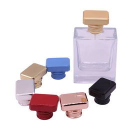 Buy Design Square Zamac Perfume Cap Gold Metal Zinc Alloy Perfume Bottle Cap online manufacture